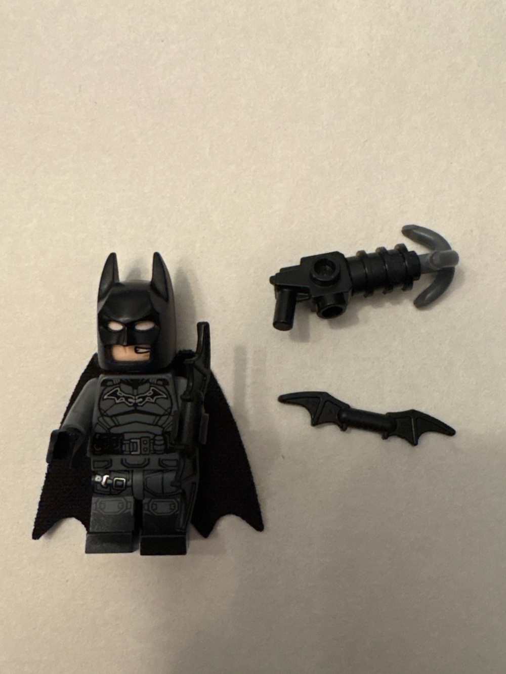 Lego Batman Minifigure with Black Cape and ACCESSORIES